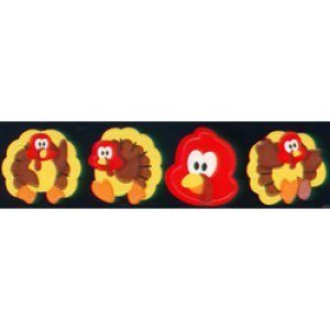 画像: 【T-46067】CHART STICKER  "TURKEY TIME"