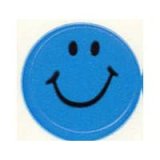 画像: 【T-46142】CHART STICKER  "NEON BLUE SMILE"