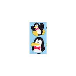 画像: 【T-46068】CHART SHAPE STICKER  "PERKY PENGUINS"