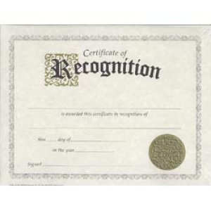 画像: 【T-2564】CLASSIC CERTIFICATE  "RECOGNITION"