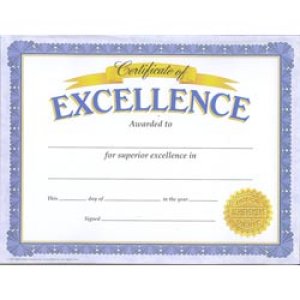 画像: 【T-11301】CLASSIC CERTIFICATE  "EXCELLENCE"