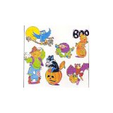 画像: 【T-3001】2-SIDED DECO  "HAPPY HALLOWEEN"【セール品】