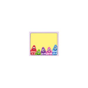 画像: 【T-68013】NAME TAG "COLORFUL CRAYONS"