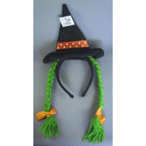 画像: 【M-10052A】HALLOWEEN FABRIC HAIRBAND-GREEN