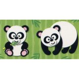 画像: 【CD-168021】SHAPE STICKER  "PANDAS"