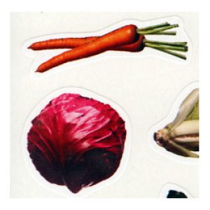 画像: 【CD-168009】PHOTOGRAPHIC  SHAPE STICKER  "VEGETABLES"