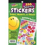 画像: 【T-5005】STICKER PAD "SPARKLY STARS, HEARTS & SMILES"