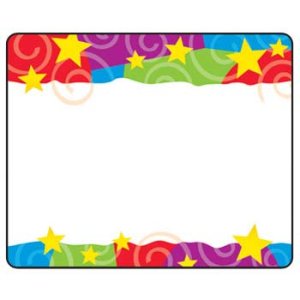 画像: 【T-68070】NAME TAG "STARS 'N SWIRLS"