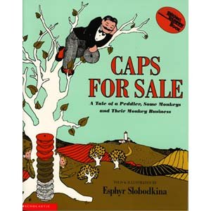 画像: 英語絵本"CAPS FOR SALE（邦題：おさるとぼうしうり）"