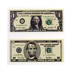 画像1: 【CD-5282】MONEY STICKER  "U.S.BILLS"