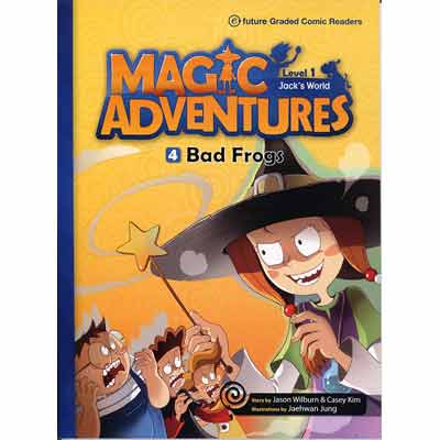 画像1: 【TL-5749】CD付き絵本 "MAGIC ADVENTURES"-LEVEL 1-4 "BAD FROGS"