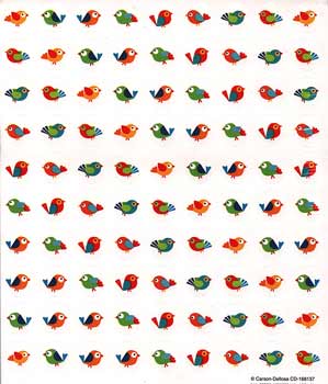 画像: 【CD-168137】CHART STICKER  "BOHO BIRDS"