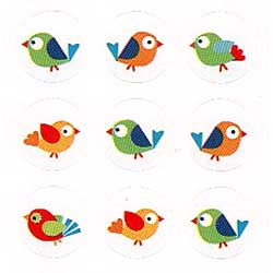 画像1: 【CD-168137】CHART STICKER  "BOHO BIRDS"