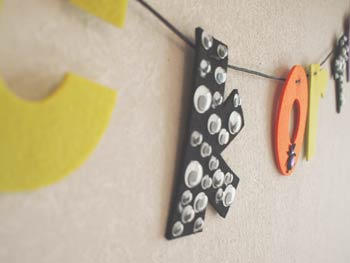 画像: 【MSD-28570】FELT HALLOWEEN SIGN GARLAND [150CM]