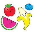 画像1: 【T-46346】SHAPE STICKER  "FRIENDLY FRUIT"