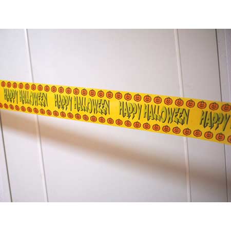 画像1: 【J-6115】VINYL STREAMER "HAPPY HALLOWEEN"