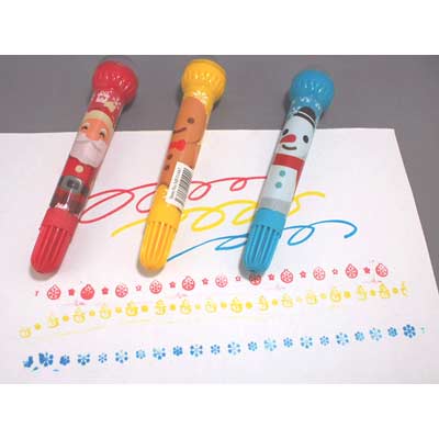 画像1: 【MMF-31447】ROLLER STAMP COLOR PENS (SET OF 3)