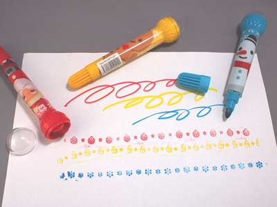 画像: 【MMF-31447】ROLLER STAMP COLOR PENS (SET OF 3)