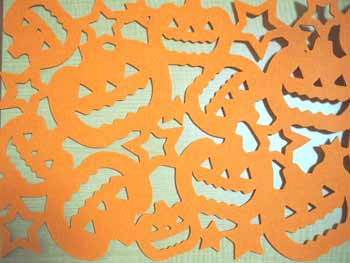 画像: 【MHB-34646】FELT HALLOWEEN TABLE RUNNER