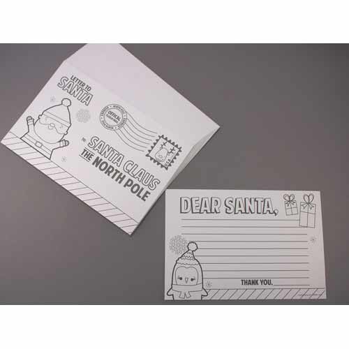 画像1: 【IN-911399】COLOR-YOUR-OWN SANTA POSTCARDS(SET OF 24)