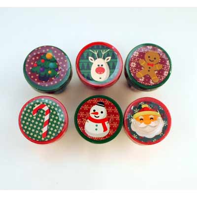 画像: 【MMF-31444】CHRISTMAS ROUND STAMPS (SET OF 6)