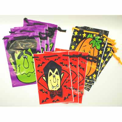 画像1: 【IN-2524730】 DRAWSTRING HALLOWEEN GOODY BAGS