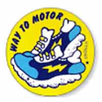 画像1: 【T-83622】STINKY STIKCER "WAY TO MOTOR (Old Shoe)"