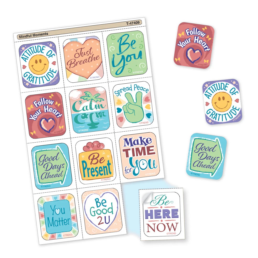 画像1: 【T-47409】TEAR & SHARE STICKERS "MINDFUL MOMENTS"