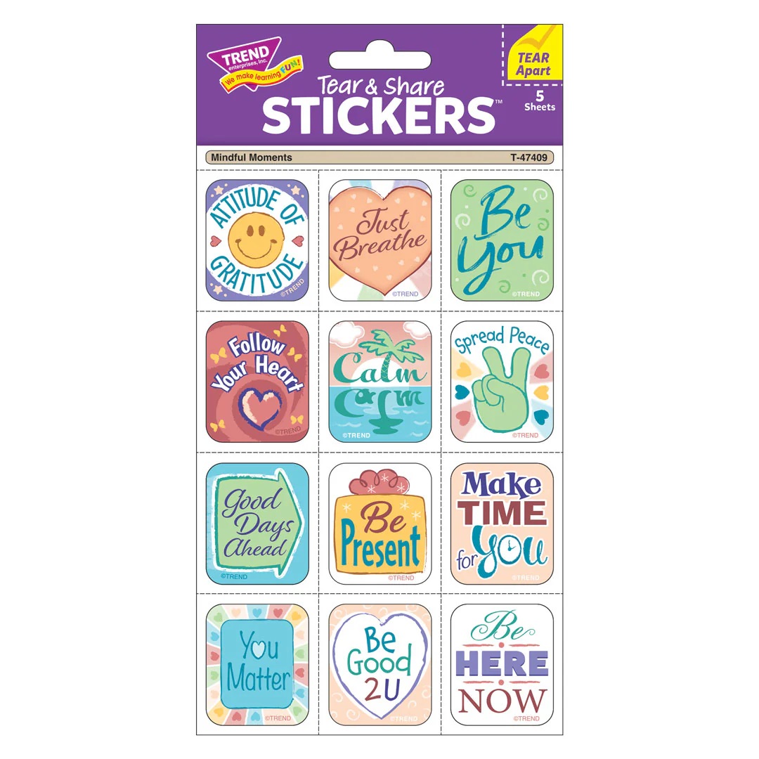 画像: 【T-47409】TEAR & SHARE STICKERS "MINDFUL MOMENTS"