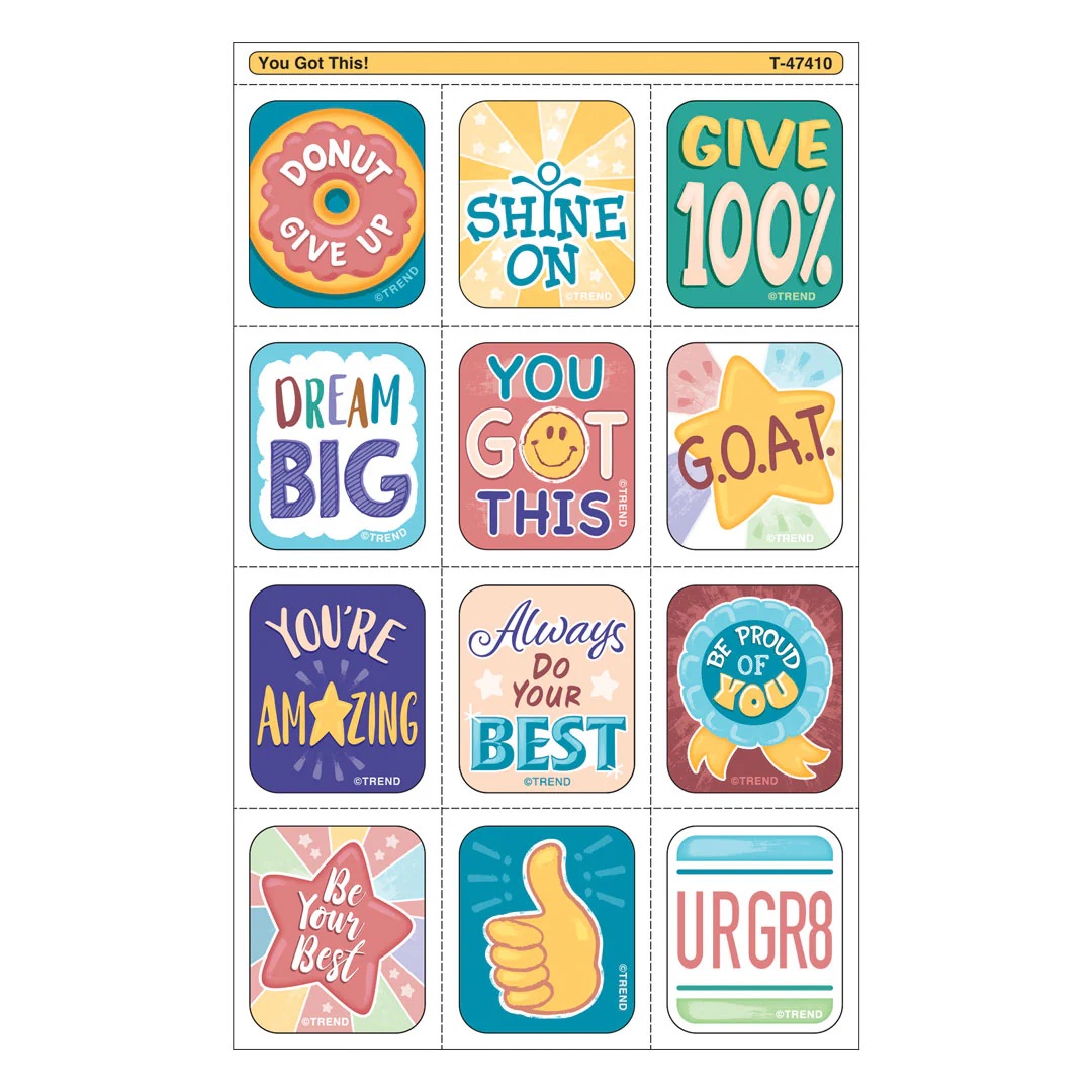 画像: 【T-47410】TEAR & SHARE STICKERS "YOU GOT THIS!"