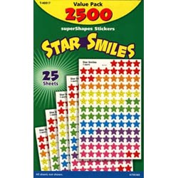 画像1: 【T-46917】CHART STICKER VALUE PACK  "STAR SMILES"