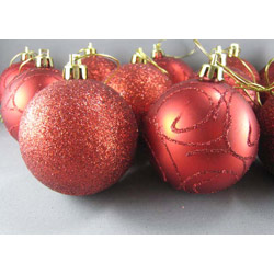 画像: 【FES-16080】FESTIVE DECORATION BALL SET "RUBY RED"