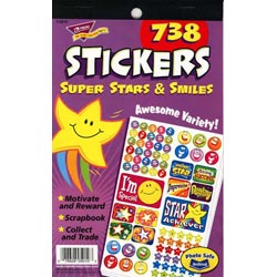 画像1: 【T-5010】STICKER PAD "SUPER STARS & SMILES"