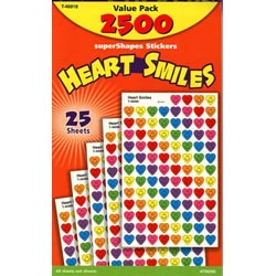 画像1: 【T-46918】CHART STICKER VALUE PACK  "HEART SMILES"