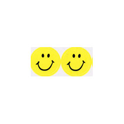 画像1: 【T-46139】CHART STICKER  "NEON YELLOW SMILE"