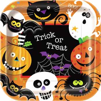 画像1: 【JU-29385】PAPER PLATE "SPOOKY SMILE"【在庫限定品】