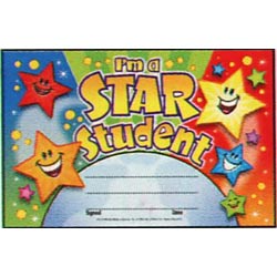 画像1: 【T-81019】RECOGNITION AWARD  "I'M A STAR STUDENT"