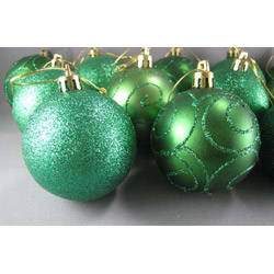 画像: 【FES-19051】FESTIVE DECORATION BALL SET "EMERALD GREEN"