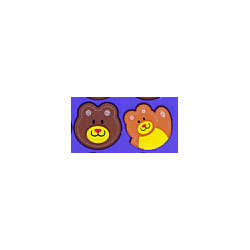 画像: 【T-46073】CHART SHAPE STICKER  "TEDDY BEARS"