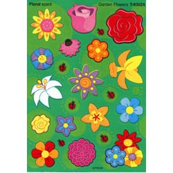 画像: 【T-83024】MIXED SHAPE STINKY STICKER  "GARDEN FLOWERS (Floral)"