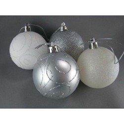 画像: 【FES-3077】FESTIVE DECORATION BALL SET "SILVER"