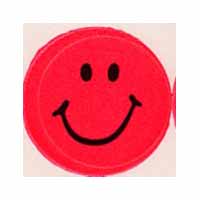 画像1: 【T-46141】CHART STICKER  "NEON PINK SMILE"