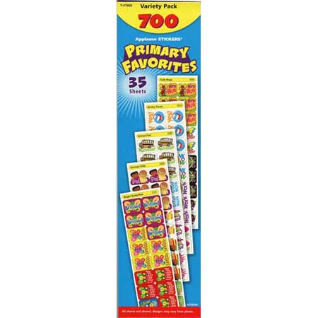 画像1: 【T-47909】APPLAUSE STICKER VALUE PACK  "PRIMARY FAVORITES"【在庫限定商品】