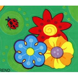 画像1: 【T-83024】MIXED SHAPE STINKY STICKER  "GARDEN FLOWERS (Floral)"